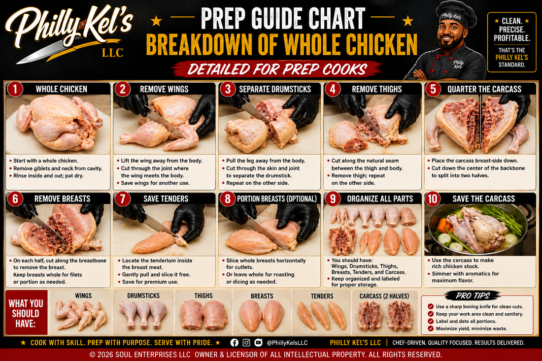Masterclass #001 — How to Break Down a Whole Chicken Like a Prep Cook