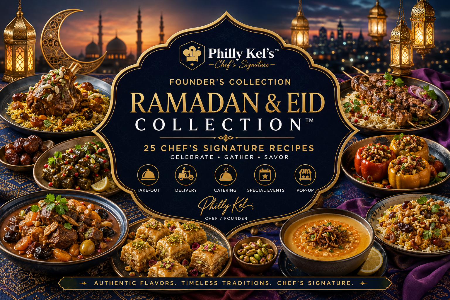 Chef's Signature Ramadan and Eid Menu Collection - Philly Kel's Culinary Marketplace digital cookbooks