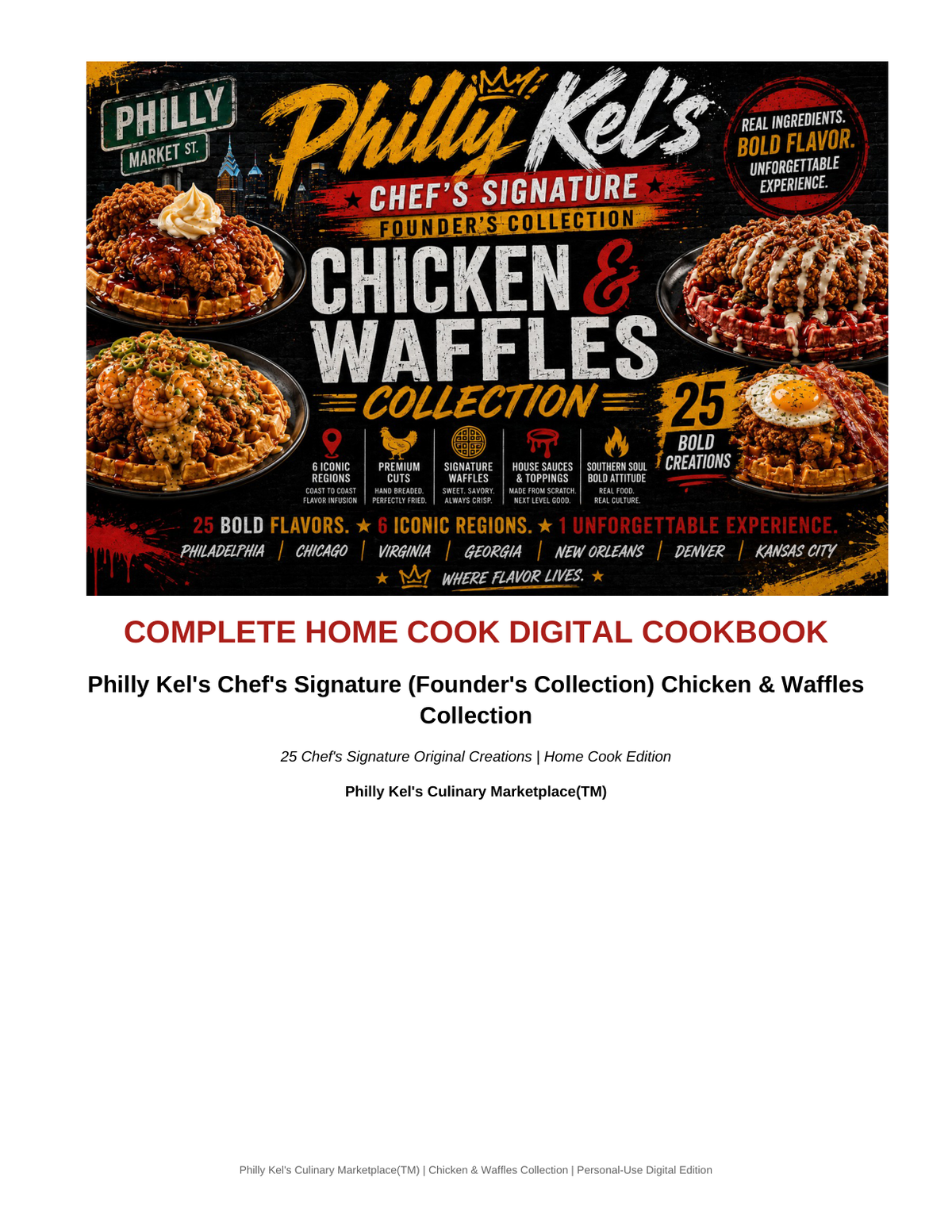 Philly Kel's Chef's Signature (Founder's Collection) Chicken & Waffles Collection cover