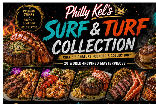 Philly Kel's Chef's Signature Surf & Turf Collection Founder's Collection cookbook cover