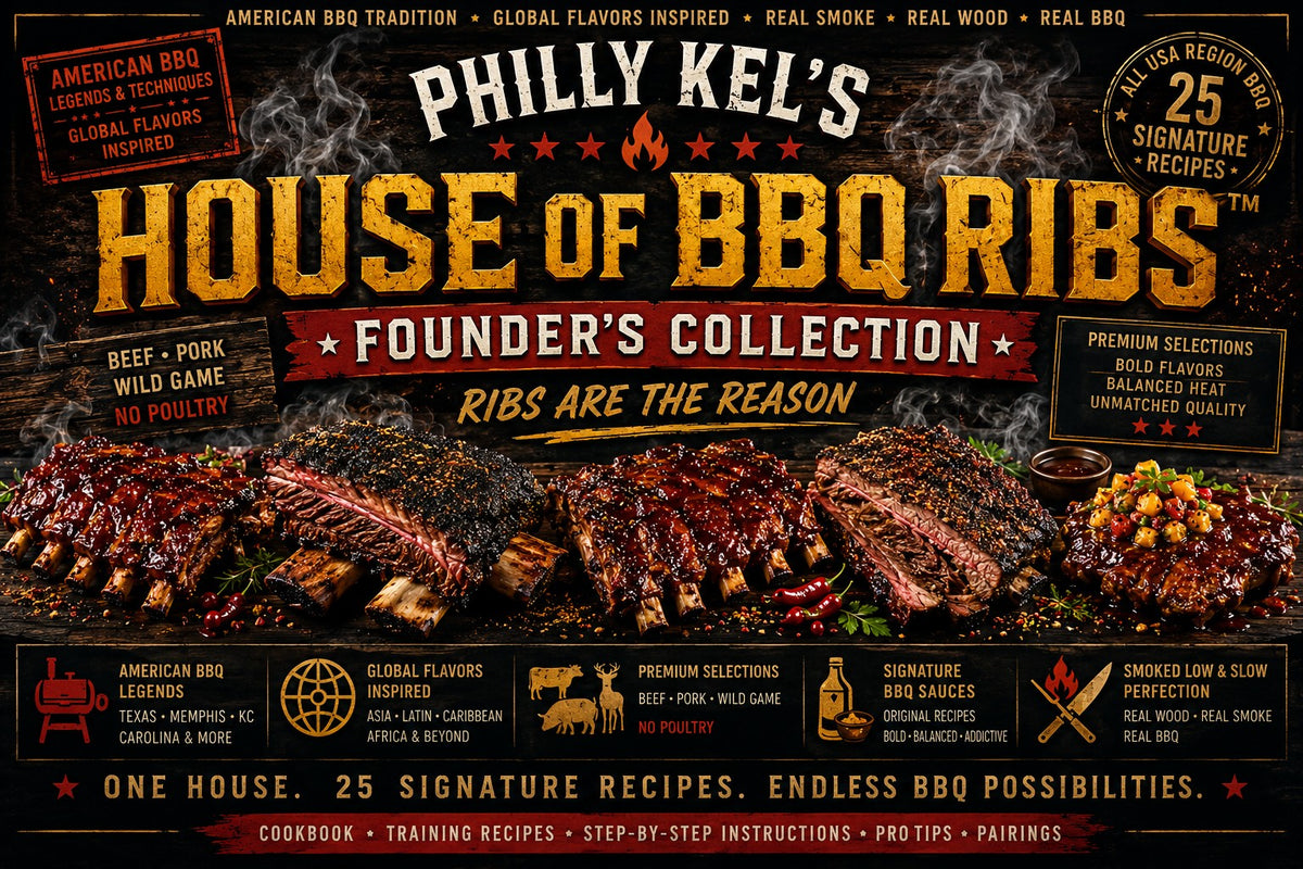 Philly Kel’s House of BBQ Ribs™ Founder’s Collection — 25 Signature Recipes
